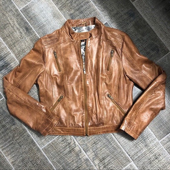 Black Rivet Jackets & Blazers - [Black Rivet] Leather Crop Jacket